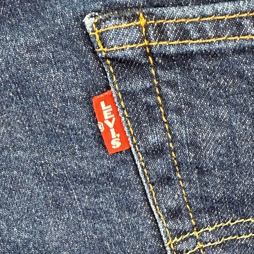 Levi's 511‎ Slim Fit Jeans Mens 38x32 Dark Wash Indigo Denim Premium 511 Big E